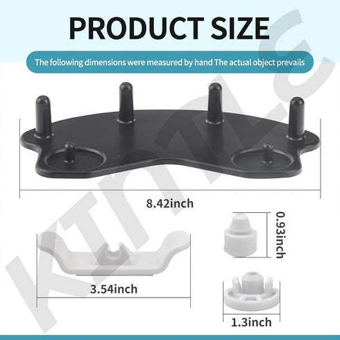Stand Mixer Attachment Holders/Base Accessories Cradle for Kitchenaid Mixer Organizer - 4.5QT/5QT/6QT, Durable Plastic