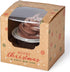 Christmas Individual Cupcake Containers with Window and Insert, Pre-Assembled Cocoa Bomb Packaging