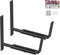 Y&M 2 Pack Adjustable Planter Box Brackets (6 to 12.5 in), Heavy Duty Iron Flower Box Wall Mounting Hooks for Garden