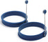 Norpro Silicone Round Pancake/Egg Rings, 2 Pieces, Blue