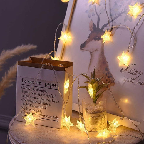 20 40 ANJAYLIA Star Lights FT LED Battery Operated String Lights with Remote for Bedroom Indoor & Outdoor, Party