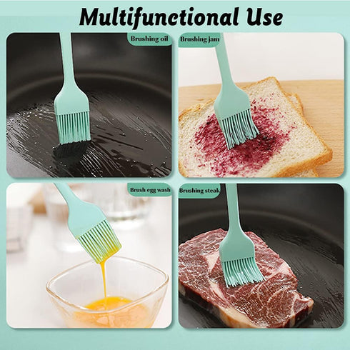 6 Sheets Silicone Baking Mats Non-Stick Reusable, Oil Brush Baking Mat Sheet Liner Set 30 * 40cm