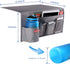 5 Pockets Bedside Caddy, Storage Organizer for Water Bottles, Magazines, Phone, Glasses (5 Pockets-Grey)