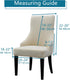 Set 1,Beige Liykimt Stretch Wingback Side Chair Slipcover-Accent Chair Cover Slipcover with Arm,Washable Upholstered
