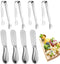Butter Spreader Knife Set - 8 PCS Stainless Steel Cheese and Butter Spreaders with Mini Serving Tongs for Appetizers,
