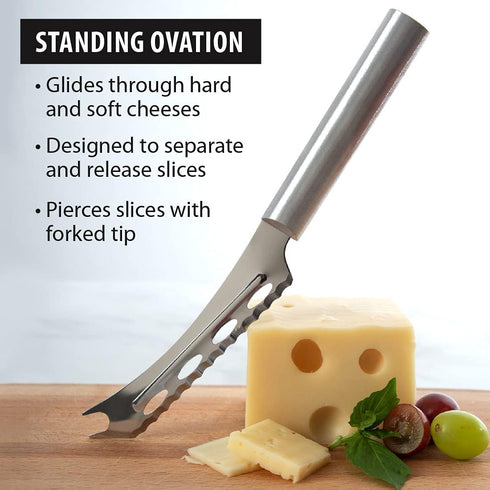 RADA Cutlery Cheese Knife, Silver Handle, Made in USA