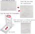 Artliving Two Part Adjustable Clear Acrylic Plastic Display Stand Easel (set of 6)