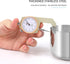 Stainless Steel Sugar Bowl with Clear Lid and Spoon, Polished Shiny Condiment Pot for Serving Sugar, Pepper, Salt,