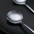 Berglander 12 Soup Spoons Set, 7.5" Stainless Steel Round Silverware, Sturdy Easy To Clean Table Spoon Set, Dishwasher