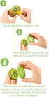 Kiwi Slicer Peeler Pitter Scooper, Mango and Kimi Corer, Fast Peel Any Fruit or Soft Vegetable with Ease, Green