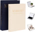 Vomktvcsr Decorative Books -Set of 2 Linen Covered Boxes Enhance Your Coffee Table,Bookshelf