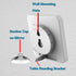 Waterproof Hanging Wall Clock, Large Digital Bathroom Alarm Clock for Kids, Kitchen Cooking Countdown Timer (White)