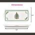Spode Christmas Tree Sandwich Tray, 15" x 6.5", Decorative Serving Platter for Appetizers, Festive Melamine Dish