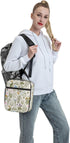 Pretty Wild Floral Insulated Lunch Bag, Reusable Cooler Tote for Girls & Boys, Leakproof Thermal Lunch Box for School