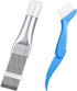Air Conditioner Condenser Fin Comb Cleaner Kit 2Pcs, Stainless Steel Metal Fin Comb for Radiator Repair