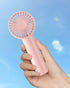 Mini Handheld Fan, Powerful Portable Fan, 3 Speeds, USB Rechargeable Small Hand Fan for Stylish Girls, Outdoor Travel