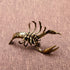Kisangel Brass Lobster Figurine Feng Shui Statue Wealth Good Luck Sculpture Archaize Artware Chinese Tea Pet Nautical