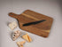 Wooden Cutting Board for Kitchen, Acacia Wood, 16 x 7 Inches, Handmade Serving Board for Vegetables and Cheese