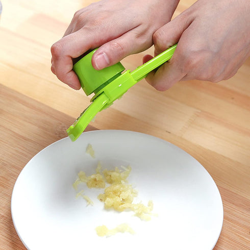 Zittop Stainless Steel Multifunction Garlic Slicer, Cutter, Shredder, Kitchen Pressing Tool