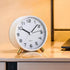Alarm Clock for Bedroom,Loud Analog Clocks with Silent Non-Ticking,Voice Controlled Light,Small Clock