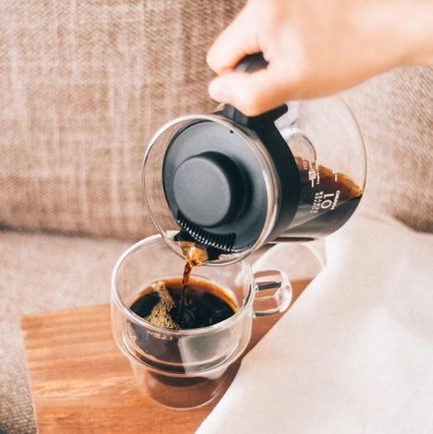 Hario V60 Glass Coffee Server, Black, 450ml