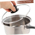 1 Set Stainless Steel Pot Saucepan Soup Pot Cooking Pan Deep Skillet Nonstick with Lid Stainless Steel Stock Pot Milk Stockpot Small Pot Sauce Pan Pans with Lids Deep Pan with Lid by FELTECHELECTR