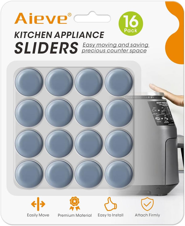 Aieve 16Pcs Appliance Sliders for Kitchen Appliances, Small Appliance Slider for Countertop