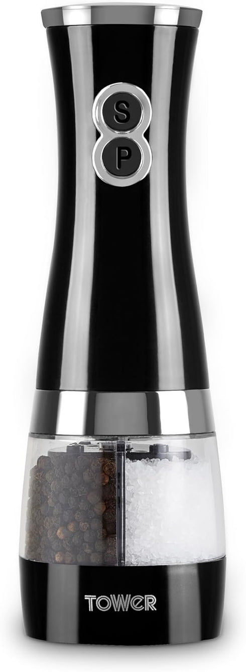 Tower Duo Electric Salt/Pepper Mill - Black