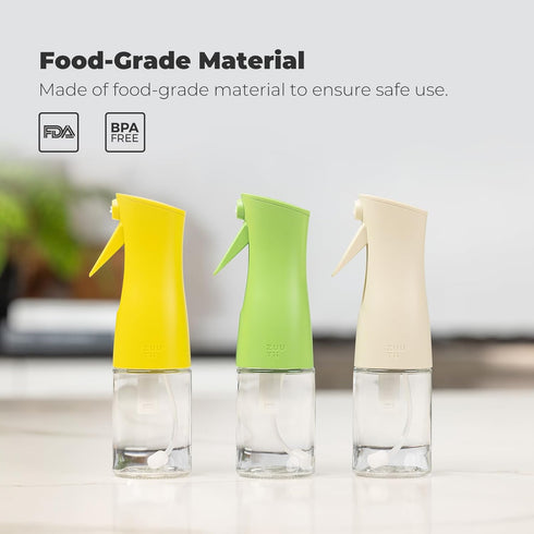 Zuutii Oil Sprayer for Cooking, 170ml Olive Oil Spray Bottle for Salad, BBQ, and Baking