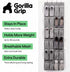 24 Closet 40 lbs, Closets GORILLA GRIP Over the Door Shoe Organizer, Large Breathable Mesh Pockets, Space Saving