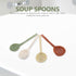 4pcs Ceramic Soup Spoons, Japanese Ramen Soup Spoons, Retro Korean Style Tablespoon for Wonton Dumpling