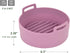 jNE Premium Air Fryer Silicone Pot, 6.3 Inches, Food Safe Oven Accessories, Easy to Clean, Replacement for Parchment