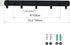 Ihomepark Wall Mounted Coat Hooks, Heavy Duty Metal 5 Coat Hanger Rack for Coat, Hat, Towel, Purse, Keys (Black)