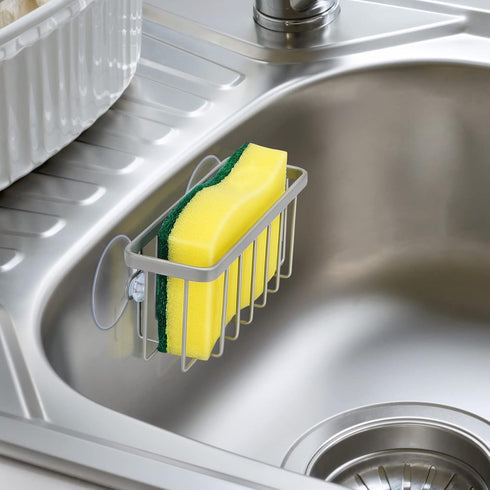 HLOOL Kitchen Sink Sponge Holder - Space-Saving Caddy