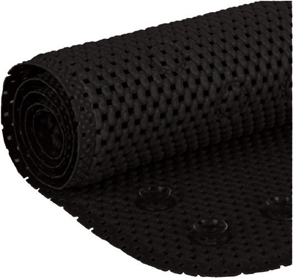 Deluxe Bathtub Mat Non Slip, Soft Foam Bath Mats for Bathroom Tub with Drain Holes, 36” X 17” - Black