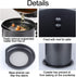 Ourokhome Bacon Grease Container with Strainer, 1.6 L Iron Kitchen Oil Storage Can for Hot Frying Oil
