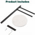 Hand Towel Holder, F-Shape Stand with Marble Base, Stainless Steel Swivel Rack for Bathroom Kitchen Countertop