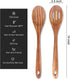 14 Inch Large Wooden Spoon for Cooking, Mixing, Serving, Big Non Stick Wood Spoon Spatula, Long Handle Stirring