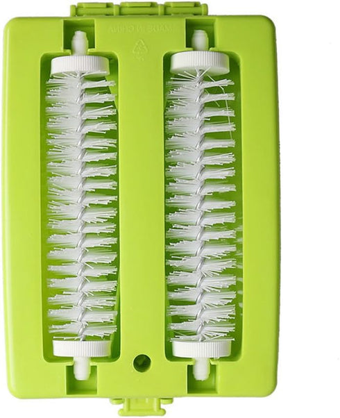 Carpet Sweeper Gadgets for Home, Twin Roller Type Hand-Held Brush for Pet Hair, Dust, and Small Rubbish Cleaning