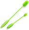 GrandTies Silicone Bottle Cleaning Brush Set: Extra Long Brush for Narrow Neck Bottles, Cups, and Mugs (Fresh Mint)