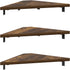 Set 3 Furinno Rossi Triangle Floating Shelves for Wall, of Geometric Corner Shelf, Wall Mounted Shelves for Bathroom