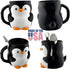 Delta Loom 16 oz Penguin Ice Cream Pint Holder - Fits Standard Pints - Compatible with Ramen Noodles - Dual Spoon Slots