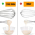 Stainless Steel Whisk Set, 3 Packs Balloon Whisks for Cooking, Whisking, Blending (8", 10", 12")