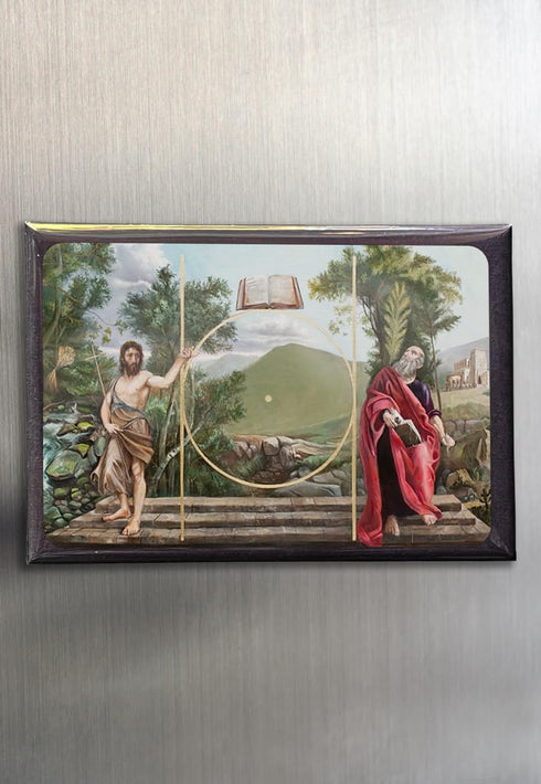 Holy Saints John Masonic Refrigerator Magnet