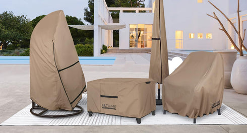 42x24x18 inch ULTCOVER Patio Coffee Table Cover, Waterproof Rectangular Outdoor Small Side Table Cover