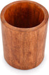 Natural Mango Wood Cooking Utensil Holder for Countertop, Spoons and Cooking Tools, 5" x 5" x 6"