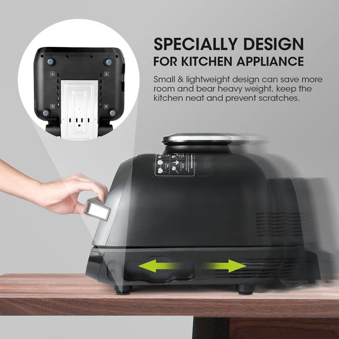 Aieve Appliance Sliders | 8 Pcs Small Appliance Slider for Countertop, Self Adhesive Caster Wheels for Kitchen Gadgets