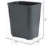 Rubbermaid Commercial Products Fire Resistant Wastebasket, 7GAL/28 QT, Black