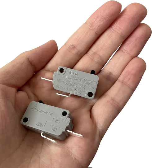 KW3A Microwave Oven Door Interlock Switch, 16A 125VAC/250VAC Replacement Part (2 Normally Open)
