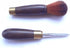 Puer Tea Knife - Vintage Stainless Steel Tea Pick with Wooden Handle & Teapot Brush for Breaking Puerh Cakes (Dark